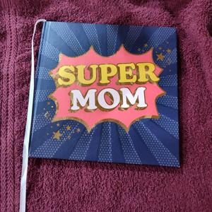 Super Mom Keepsake Hardcover Book with Stickers